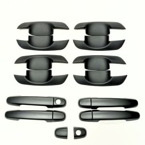 Paket Outer Handle Tank Cover Mobil Fortuner 2008-2015 Hitam Doff