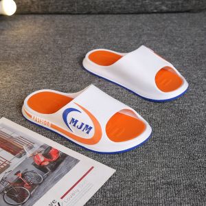 Trendy Youth Mens Slip-On Sandals Wear-Resistant Thick Bottom Massage Outdoor Slippers Easy to Wear Summer Flat Heel Plastic