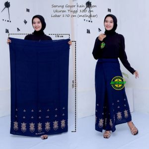 [MUZA] Sarung Wanita Santriwati Monocrom Hitam Putih Motif Terbaru Sarung Gloyor Goyor Termurah Sarung Harian