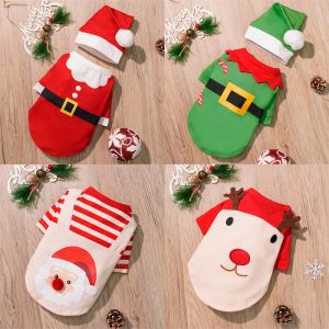 Dog Christmas Clothes Santa Claus Transformation Costume Cat Pet Costumes