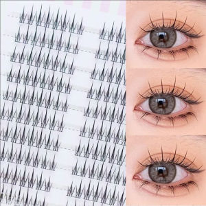 MIAOJIE Sunflower False Eyelashes Black Natural Manga Lashes Anime Eyelashes Large Capacity Eyelashes Extension Chinese Makeup
