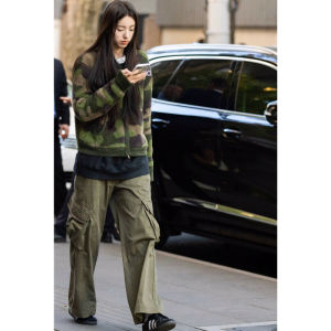 Retro Mỹ Họa Tiết Rằn Ri Dệt Kim Áo Khoác Cardigan Nữ Mềm Ấm Cúng Áo Đa Năng Mùa Xuân Mùa Thu Áo Len Thời Trang Chất Lượng Cao