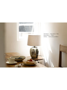 Rognal G@cciDécor Hall Table Lamp Soft Light Linen Lampshade Side Table Lamp Bedroom Bedside Lamp Modern Style Non Intelligent Control