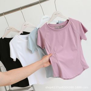 FED Womens Short Sleeve Workout Top Quick-Drying Breathable Fabric