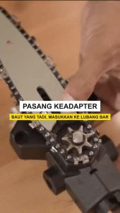 MAILTANK SH398 Adaptor Mesin Bor Jadi Gergaji Adapter Konverter Bor Jadi Chainsaw