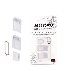 Adapter Standard SIM Card Adapters Eject Pin Key For iPhone Samsung SIM Card Adapter 4 in 1 Noosy Nano Micro SIM