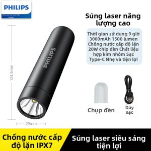 Philips | Đèn Pin Tá Công Bền Sáng Chống Nước Dùng Pin Dài