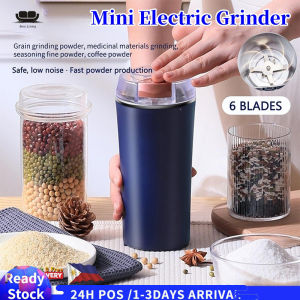 【Malaysia Ready Stock】200w Mini Electric Blender Mill Grinder Superfine Powder Grinding Machine Coffee Bran Nuts Spices Flour 6 Sharp Blades 家用研磨机 粉碎机