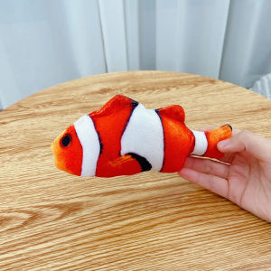 ของเล่นแมว ตุ๊กตาปลา cat toy fish ปลาของเล่นฝ้าย ตุ๊กตาปลาดุ๊กดิ๊ก ของเล่นสำหรับแมวทุกสายพันธุ์