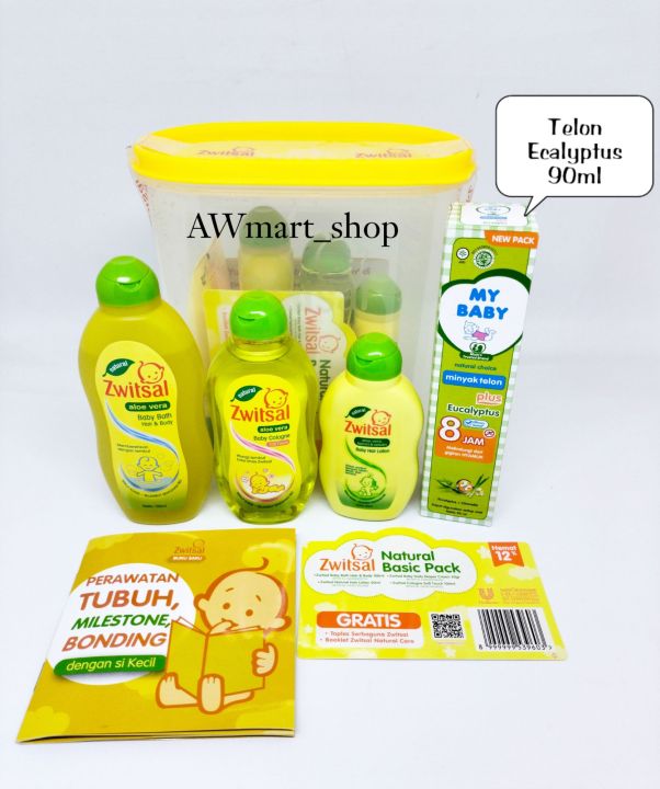 Zwitsal Paket Baru Natural Basic Pack Dengan My Baby Minyak Telon