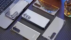Transparent with Shell Film Electroplating Phone Case for Samsung Z Fold 7 6 5 Fold7 Fold6 Shockproof Protective Cover