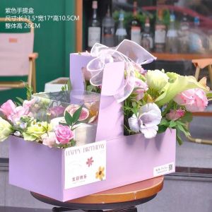 Creative Mothers Day Heart Shaped Cake Box Valentines Day Dessert Packaging Handheld Gift Box Baking Supplies Kitchen Tools