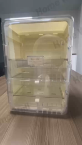 Storage Display Cabinet Transparent Acrylic Dustproof Shelf Desktop Dresser Cosmetic Finishing Storage Box Makeup Box Dustoproof Comsmetic Organizer Storage Box化妆品收纳盒