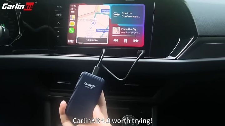 Carlinkit 4.0 Wireless Android Auto carplay USB Wireless Carplay Dongle ...