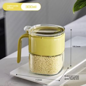 Besee | High-quality Airtight Glass Seasoning Container With Spoon