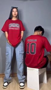 Shohoku Basketball Team Graphic Tee | Front & Back Print Standard 180 Gsm