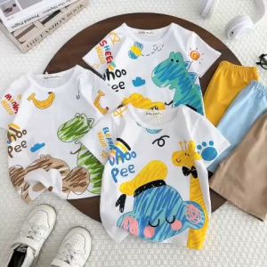 Bộ Quần Áo Trẻ Em Cộc Tay Minky Mom Vải Cotton Cho Bé 0-8 tuổi Mặc Đi Chơi Mặc Nhà Mặc Đi Học TN-IN166