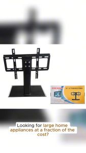 AVL TM43 Tempered Class Table Top TV Bracket Stand for VESA up to 300 x 400 mm Max Load 40 Kg for TV size From 24" up to 32"
