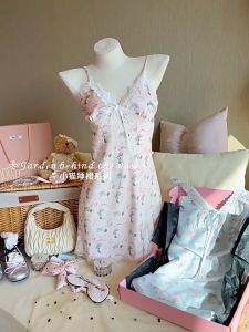 MIMI SHOP ชุดนอนกระโปรง ชุดนอนเซ็ท ชุดนอนสายเดี่ยว 🐷 เสื้อสายเดี่ยว กางเกงขาสั้น S-553+S-738