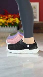 JNW065 Sepatu Slip On Wedges Wanita