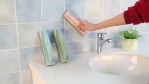 Bàn Chải Lau Kính Bàn Chải Bọt Biển Vệ Sinh Nhà Bếp Đa Năng Có Tay Cầm Gấp Gọn