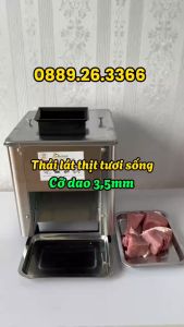 Máy Thái Thịt 1 cửa lưỡi dao Inox không han rỉ