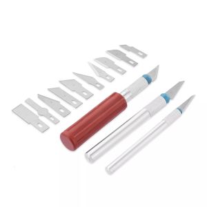 SET PISAU UKIR SENI ALAT UKIR PAHAT KAYU 3 HANDLE 13 IN 1 PISAU SUPER TAJAM PISAU UKIR BUAH DAN SAYUR PISAU BONSAI KELAPA