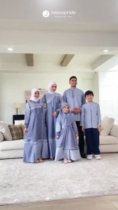 Sarimbit Rauna Kinasih PURPLE/ Fashion Muslim / Lebaran 2026 / Baju Sarimbit Keluarga Lebaran by Raunapride Series Kinasih Warna Purple