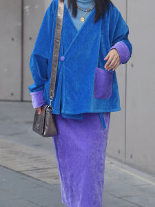 Large Size Womens Cotton Woolen Outerwear Autumn Winter Fashion Han Elements National Style Retro Coat Sweater Hanfu