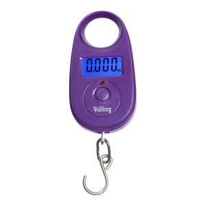 25kg 5g Mini Digital Hook Scale Portable Electronic Hanging Scale Precision Luggage Fishing Pocket Weighing Scales with Backlit