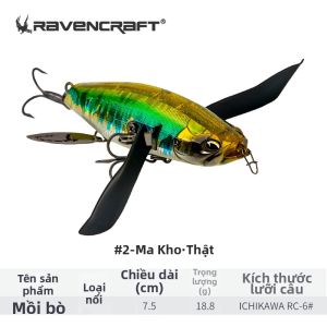 RAVENRAFT | Mồi Câu Bề Mặt Cho Bơi