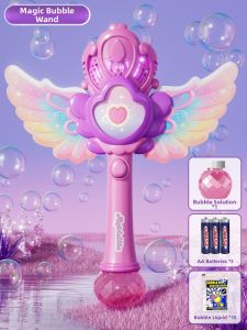 BABYSHOME | Bubble Producing Glowing Musical Toy for Girls 3-6 Years Old