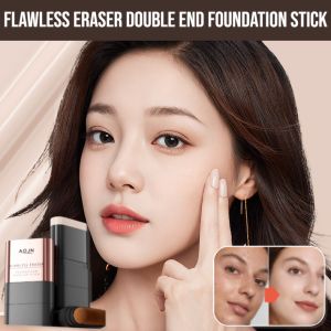 Flawless Eraser Double End Foundation Stick Concealer Foundation Cream Natural Whitening Oil Control