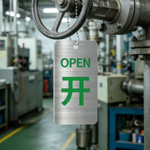 RUIKELAIXIANG | Switch Status Indicating Sign Valve Open/Closed Indicator Stainless
