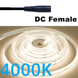 320LED 1-10m Dimmable LED COB Strip DC 12V 24V FOB Lights for Room Bedroom Decor High Density Soft Flexible Neon Tape Light Lamp