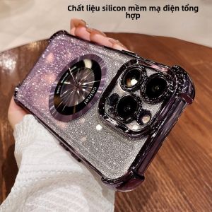 Ốp Lưng Silicon Thời Trang Chống Rơi Bao Phủ Toàn Bộ Ống Kính Bốn Góc Cho Apple 15 pro Max Ốp Lưng Điện Thoại Di Động Bền Bỉ Cho Nam Và Nữ