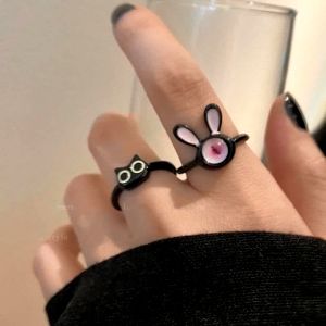 SET CINCIN WANITA DESAIN KUCING DAN KELINCI LUCU