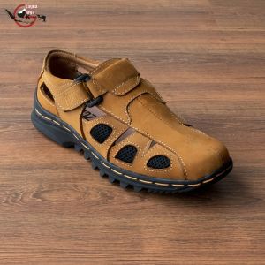 Sepatu Sandal Pria Casual Kulit Closed Toe Like Fisherman MLG02