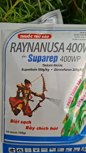 [VTNN TIEN KHOA] Trừ chích hút rầy rệp bọ trĩ... RAYNANUSA 400WP hiệu SUPAREP gói 100 gram