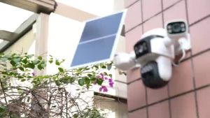 VSTARCAM BG621SR 4G LTE SIM SHD 1296p 3MP กล้องวงจรปิดใส่ซิม (3 x เลนส์กล้อง) พร้อมแผงโซล่าเซลล์ แบตเตอรี่ในตัว 8000mAh