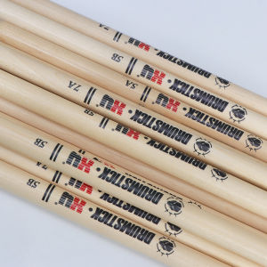 XY - A Pair of Professional 5A7A5B MapleWood Drum Sticks with Skull Carving Design