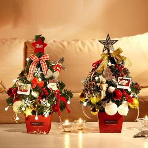 Mini Christmas Tree with Lights 50cm