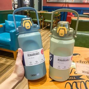 1L Thermos Water Bottle 316 Stainless Steel with Straw Large Capacity Tumbler Cold and Hot Vacuum Flask Travel Insulated Cup