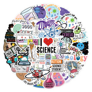 55pcs Science Biology Stickers Waterproof Decal Laptop Motorcycle Luggage Snowboard Fridge  Car Sticker
