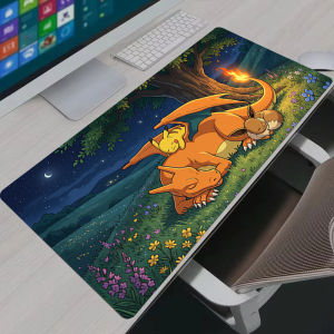 Bandai | Mouse Pad Anime PC Gamer Cabinet Mausepad P-Pokemon Keyboard Desk Mat Computer Gaming Accessories Kawaii Pikachu Playmat