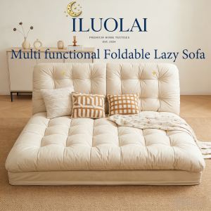 ILUOLAI Foldable sofa multifunctional Bedroom tatami seats balcony folding small sofa can lie down and sleep multi-position adjustment