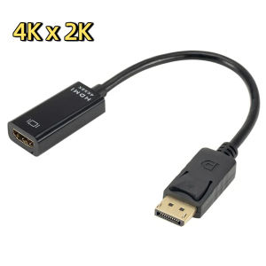 Bộ Chuyển Đổi Âm Thanh Video Tương Thích 4K DisplayPort DP Sang HDMI Từ Đầu Đực Sang Đầu Cái Cho Máy Tính Xách Tay PC - Độ Phân Giải HD 1080P