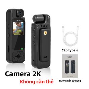 Camera Thể Thao Mini WiFi 2K Máy Ghi Video Kỹ Thuật Số Cầm Tay Máy Quay Video Hồng Ngoại 13 Inch BodyCam Của Cảnh Sát Với Độ Phân Giải Full-HD 1080P