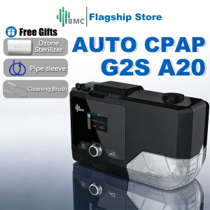 BMC Portable AUTO CPAP G2S A20 For Sleep Apnea Anti Snoring Sleep Aiding Snoring People W/ N4 SML Universal Nasal Mask Headgear Tube Bag