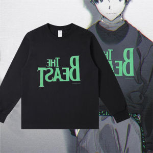 Áo Thun Cotton Dài Tay in Họa Tiết Hoạt Hình Dành Cho Nam Và Nữ Thường Ngày Mùa Đông 2023 Phong Cách Hip Hop Dáng Rộng